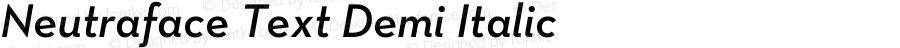 NeutrafaceText-DemiItalic