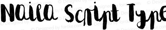Naila Script Typeface Regular