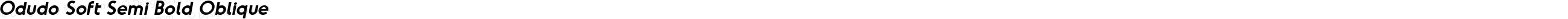 Odudo Soft Semi Bold Oblique Regular