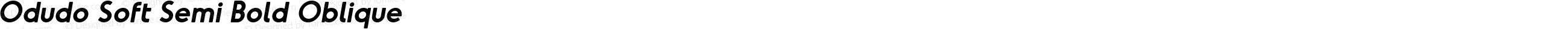 Odudo Soft Semi Bold Oblique Regular