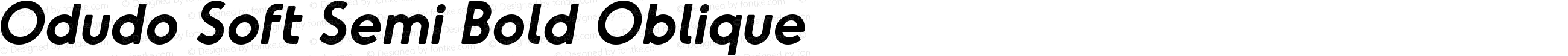 Odudo Soft Semi Bold Oblique Regular