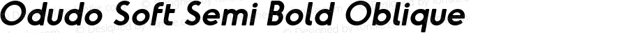 Odudo Soft Semi Bold Oblique Regular