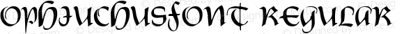 OPHIUCHUSfont Regular Altsys Fontographer 3.5  3/28/01
