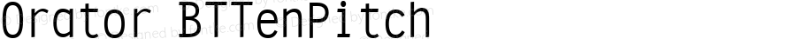 Orator BTTenPitch