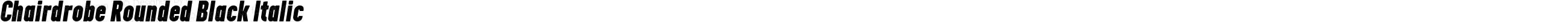 Chairdrobe Rounded Black Italic