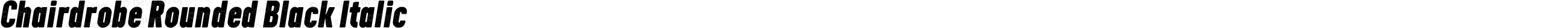 Chairdrobe Rounded Black Italic