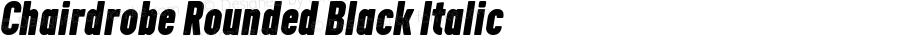 Chairdrobe Rounded Black Italic