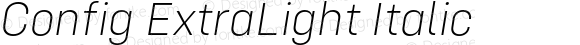 Config ExtraLight Italic