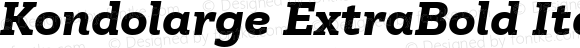 Kondolarge ExtraBold Italic