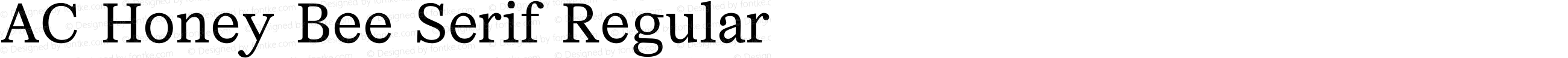 AC Honey Bee Serif Regular