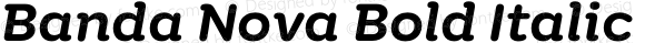 Banda Nova Bold Italic