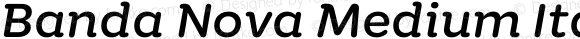 Banda Nova Medium Italic