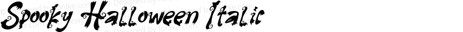 Spooky Halloween Italic