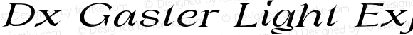 Dx Gaster Light Expanded Italic
