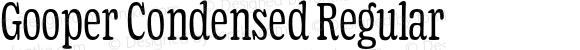 Gooper Condensed Regular