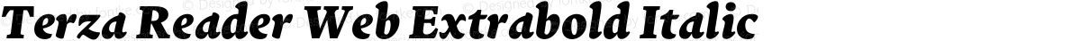 Terza Reader Web Extrabold Italic