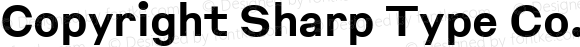 Copyright Sharp Type Co. This font is licensed for web use only.