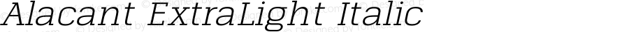 Alacant-ExtraLightItalic