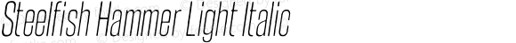 SteelfishHammerLt-Italic