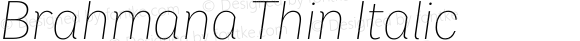 Brahmana-ThinItalic