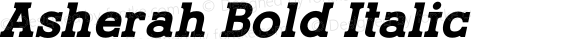 Asherah Bold Italic