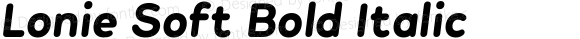 Lonie Soft Bold Italic