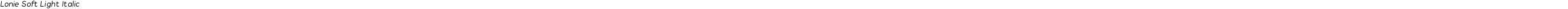 Lonie Soft Light Italic