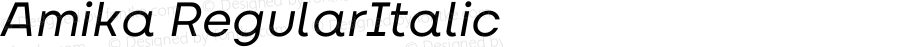 Amika Regular Italic