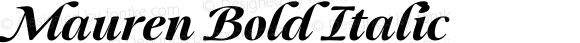 Mauren Bold Italic
