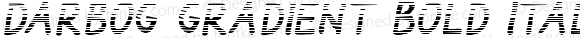 Darbog gradient Bold Italic