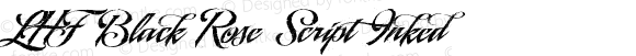 LHF Black Rose Script Inked (1.6) #License#