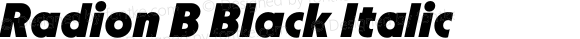 Radion B Black Italic