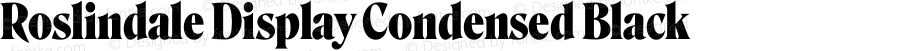 Roslindale Display Condensed Black
