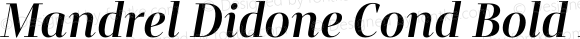 Mandrel Didone Cond Bold Italic