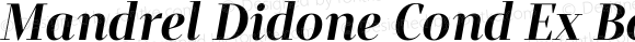 Mandrel Didone Cond Ex Bold Italic