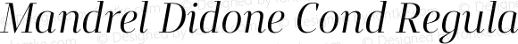 Mandrel Didone Cond Regular Italic