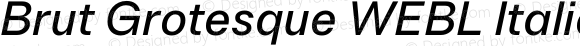 Brut Grotesque WEBL Italic