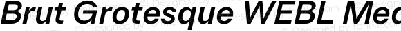Brut Grotesque WEBL Medium Italic