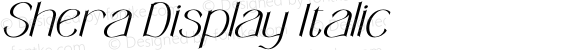 Shera Display Italic