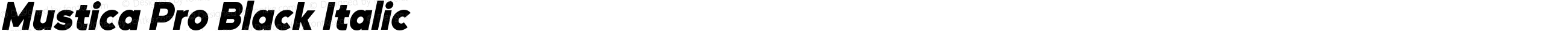 MusticaPro-BlackItalic