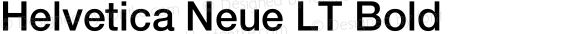 Helvetica Neue LT Bold