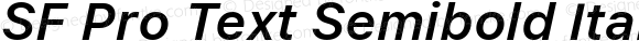SF Pro Text Semibold Italic