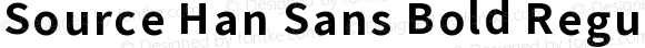 Source Han Sans Bold Regular