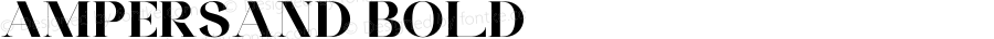 Ampersand Bold Version 1.000 | wf-rip DC20201130
