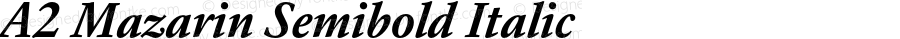 A2 Mazarin Semibold Italic