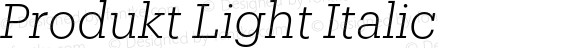 Produkt Light Italic