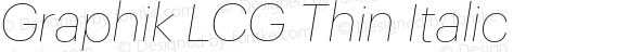 Graphik LCG Thin Italic