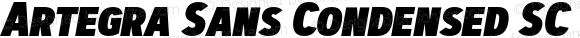 Artegra Sans Condensed SC Black Italic