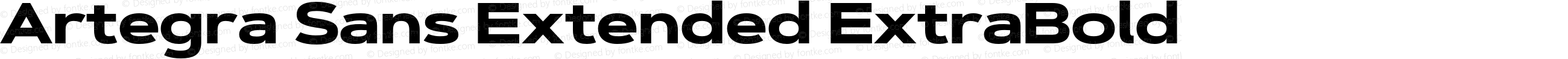 Artegra Sans Extended ExtraBold