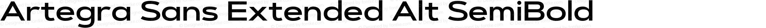 Artegra Sans Extended Alt SemiBold